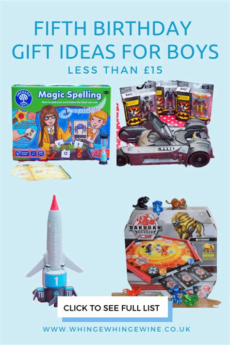 fifth birthday gift ideas